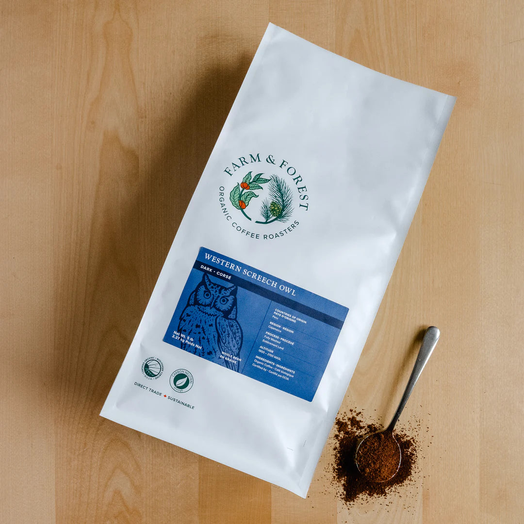 CERTIFIED ORGANIC (OCIA) "WESTERN SCREECH OWL" DARK ROAST