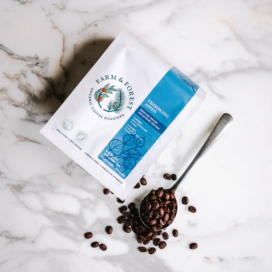 CERTIFIED ORGANIC (OCIA) "TREMBLING ASPENS" SWP DECAF MEDIUM ROAST