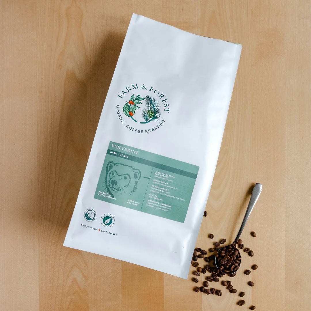 CERTIFIED ORGANIC (OCIA) "WOLVERINE" DARK ROAST