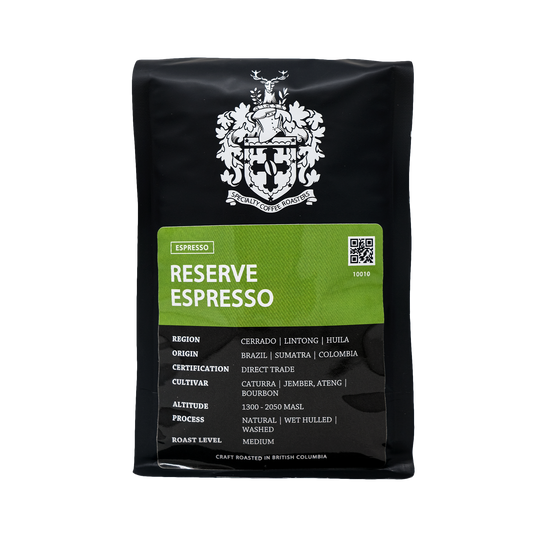 Reserve Espresso  |  6 Time Golden Bean Medal Winner