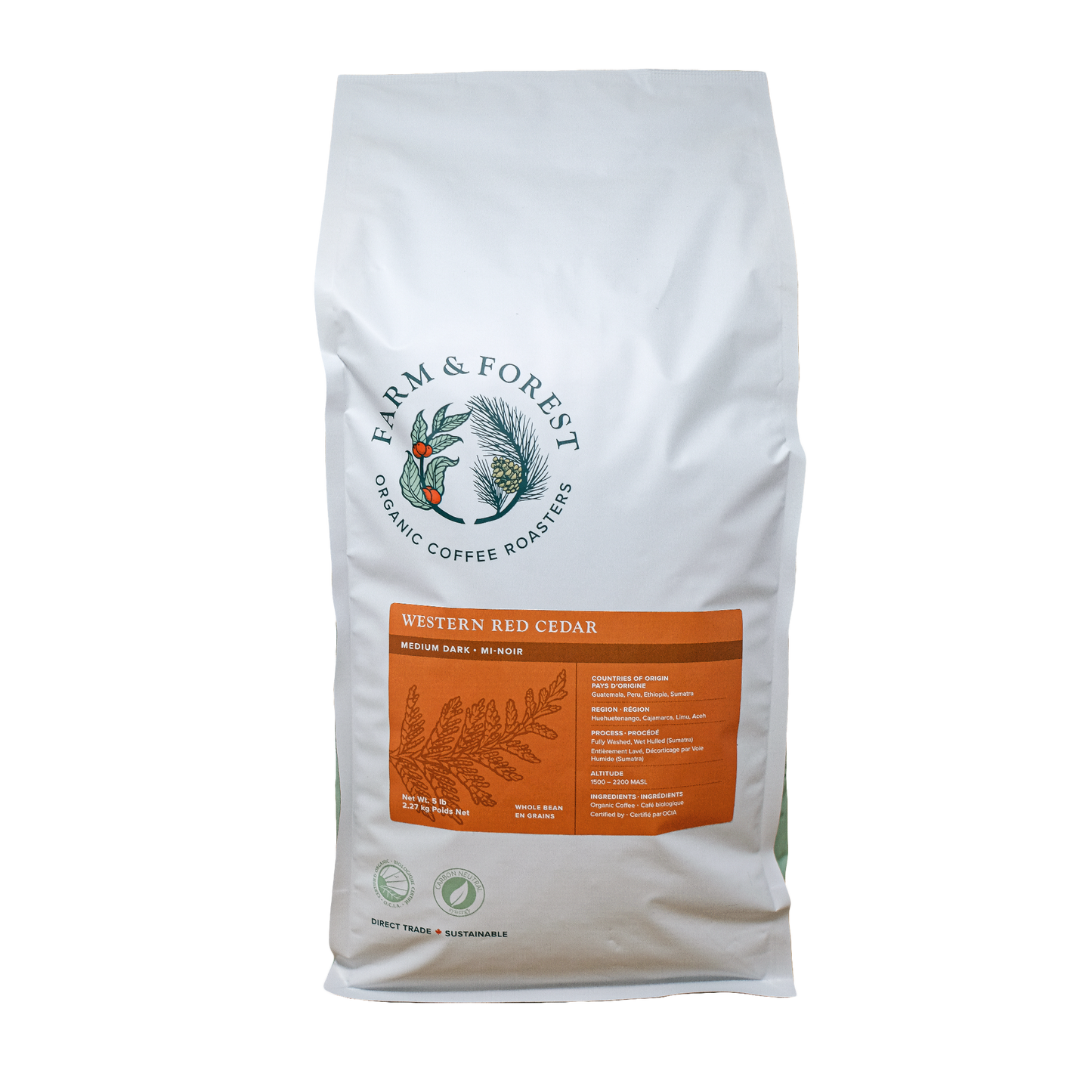 CERTIFIED ORGANIC (OCIA) "WESTERN RED CEDAR" MEDIUM ROAST