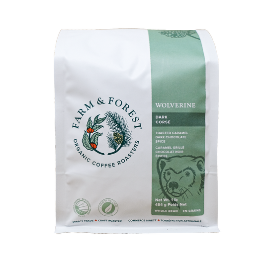CERTIFIED ORGANIC (OCIA) "WOLVERINE" DARK ROAST