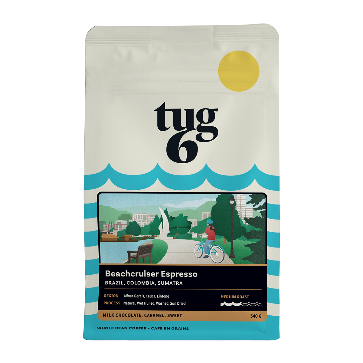 Tug 6 Espresso Sampler Pack 3 x 200 g: Beachcruiser, Black Diamond, Freestyle