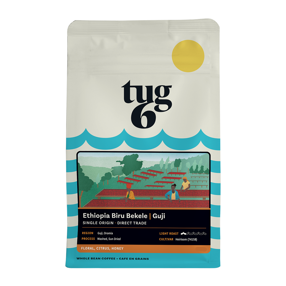 Tug 6 Adventurous Sampler Pack 3 x 200 g: Ethiopia Washed, Seasonal, Freestyle