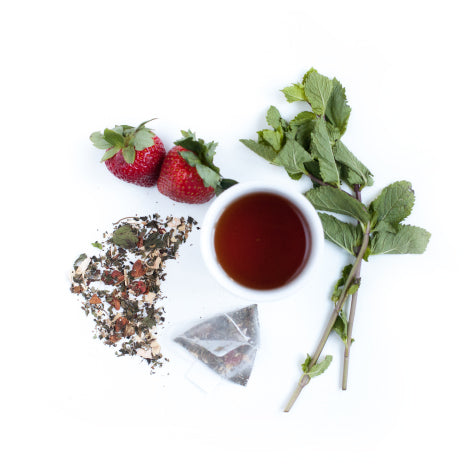 Tea Sparrow Strawberry Mint Tea Bags (15 TB)