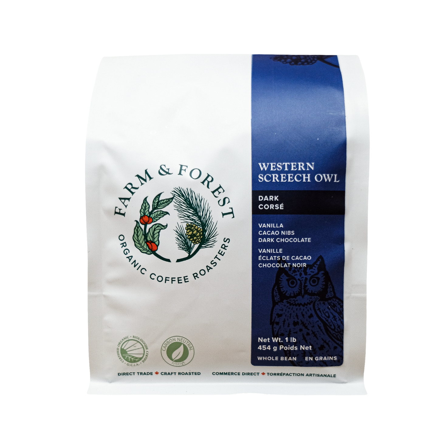 CERTIFIED ORGANIC (OCIA) "WESTERN SCREECH OWL" DARK ROAST